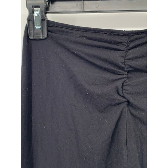 I.AM.GIA Women's Black Ruched Drawstring Relaxed-Fit Wide-Leg Pull-On Pant SZ S - Picture 5 of 10